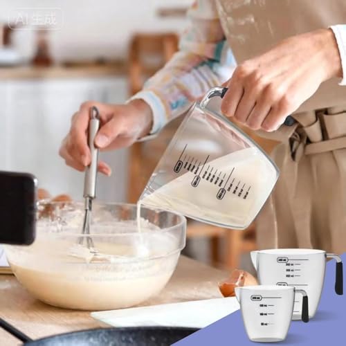 Plastic Measuring Cups Set for Liquids with handles 3 Pcs