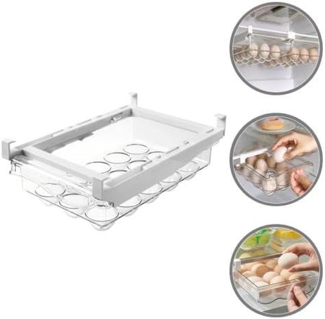 Drawer Egg Dispenser for Refrigerator, 15 Egg ABS PET Organizer