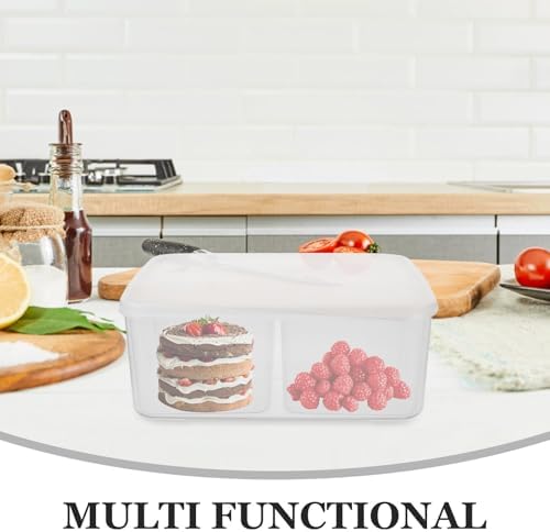 PP Food Storage Container Kitchen Organizer Box Four Compartment with