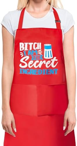 Haooryx Funny Cooking Aprons Cooking Baking Aprons Adjustable Neck