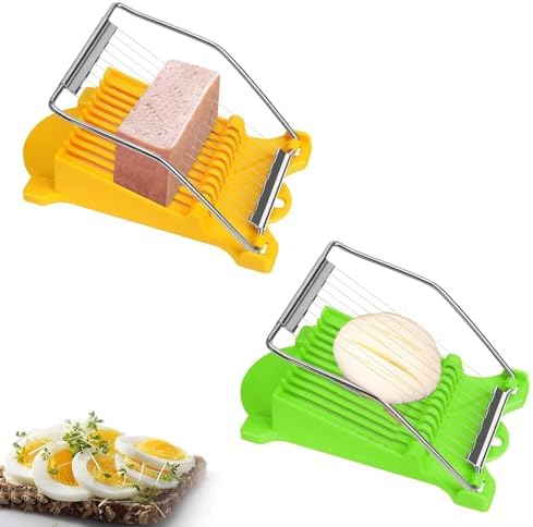 Multipurpose Luncheon Meat Slicer Egg Slicer Cuts 10 Slices for Eggs
