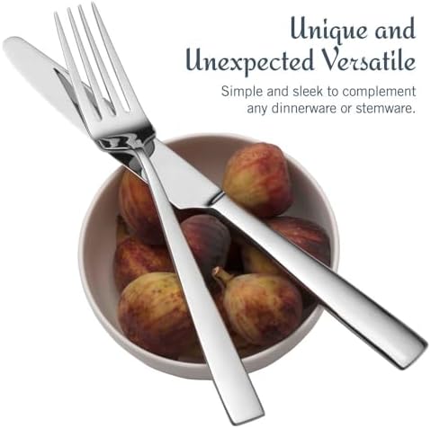 Mikasa Everett 18/10 Stainless Steel Flatware Set, 101-Piece Service