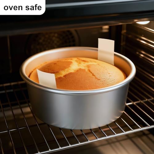 6 Inch Cake Pans, 2PCS Nonstick Small Cake Pans With 60PCS Parchment