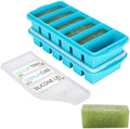 1/2 Cup Silicone Freezer Tray With Lid - Silicone Freezer Molds 2-Pack