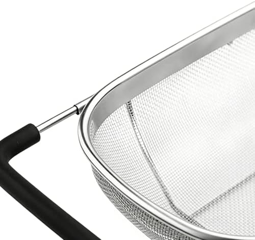 Over Sink Colander with Expandable Handle Oval Sifter