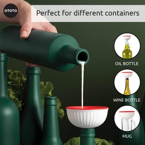 OTOTO Mushroom Foldable Kitchen Funnel, Silicone