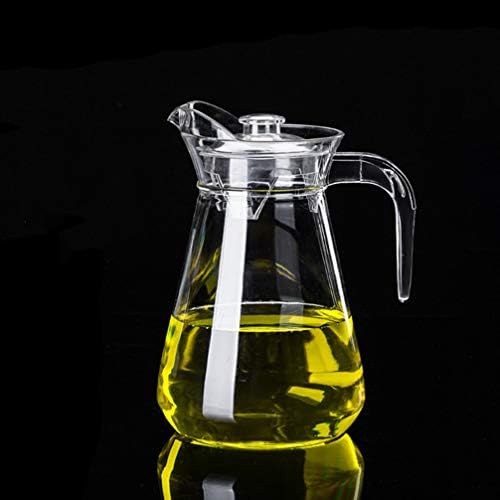 Borosilicate Glass Juice Pitcher with Lid - Hot & Cold Water Carafe