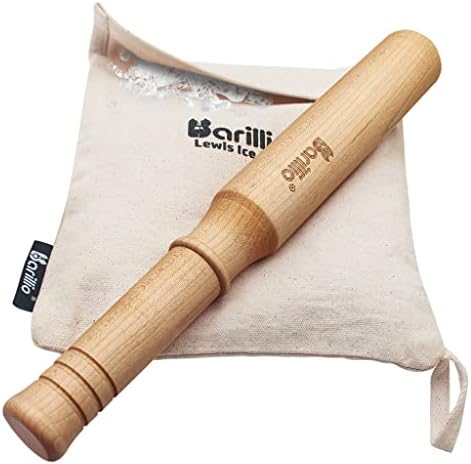 Barillio Drink Muddler Mallet and Lewis Bag Set - Big-Shot 13.75 Inch