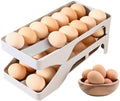 Automatic Rolling Egg Dispenser, 28-Egg Refrigerator Holder