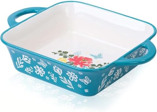 Wisenvoy 8x8 Baking Pan Brownie Pan Casserole Dish Ceramic Baking Dish