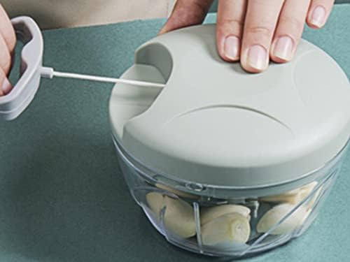 MyBest Manual Food Chopper Vegetable Cutter Fruits Onions Garlic Press