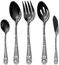 EUIRIO 5PCS Serving Utensils,Serving Set Includes Large Serving Spoon