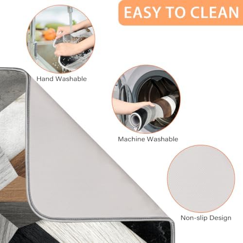 Modern Dish Drying Mats for Kitchen Counter Geometric Boho Western