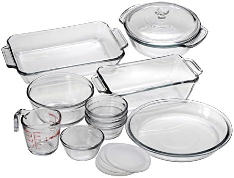 Anchor Hocking Glass Bakeware Set, 15 Piece