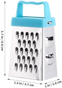 Garneck Mini Cheese Grater Set 3-Pack Stainless Steel Box Graters with