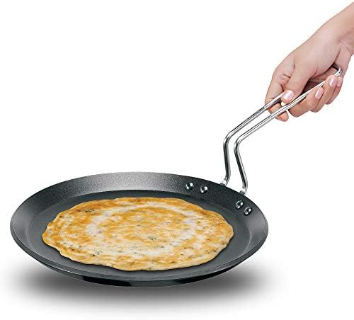 Hawkins Futura 26 cm Flat Tava, Non Stick Tawa with Stainless Steel