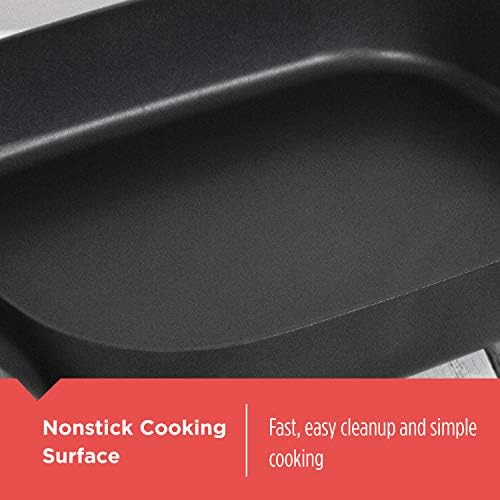 BLACK+DECKER 12x15-Inch Electric Skillet with Glass Lid