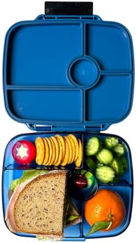 Yumbox Go Leakproof Bento Lunch Box, Oslo Blue, 5 Compartments