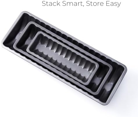 Scandinavian Almond Cake Pan with Recipe, 3-Pack Carbon Steel Set