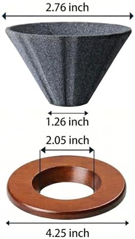 Reusable Coffee Filter, Ceramic Tea Strainer Compatible for Most Cups