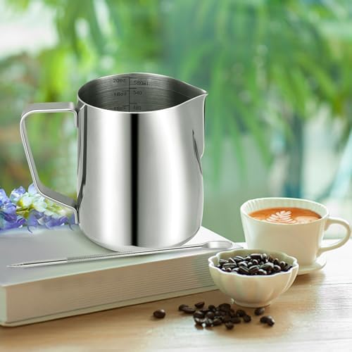 Milk Frothing Pitcher,Milk Steaming Frother Cup,Barista Cappuccino