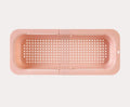 Collapsible Colander Over the Sink, Expandable Plastic Strainer Basket