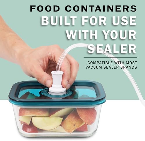 Avid Armor BPA-Free Borosilicate Glass Vacuum Containers, Set of 3