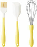 3-Piece Baking Tools Set with Silicone Spatulas, Stainless Steel Whisks & by Unknown