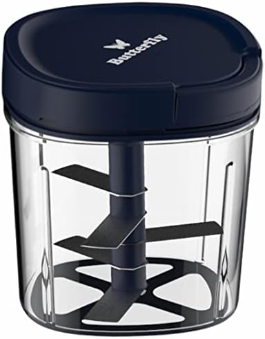 Butterfly 3.8 Cups Premium Plastic Manual Food Chopper, Hand Pull