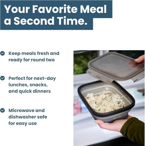 Drip EZ Secondz Collapsible Food Storage Containers – Set of 4
