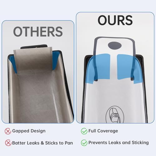 NiHome Silicone Bread Sling 4 Pack, Nonstick Reusable Loaf Pan Liner