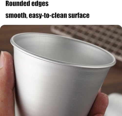 6 Packs Popover Pan, Aluminium Pudding Tin Cup Baking Maker