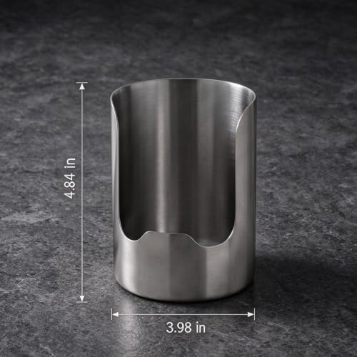 Multi-Functional Stainless Steel Kitchen Utensil Holder, 2-in-1 Spoon