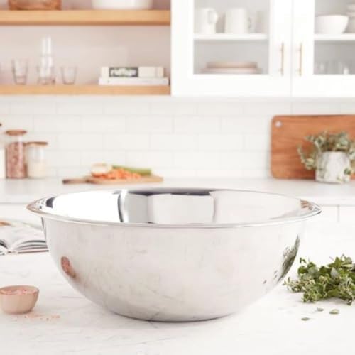 YBM HOME 20 Quart Stainless Steel Premium Mixing Bowl – Heavy Duty