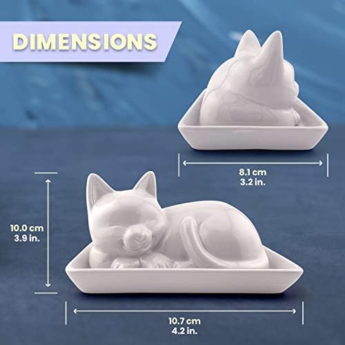 Adorable Cat Ceramic Butter Dish - Unique and Versatile Kitchen
