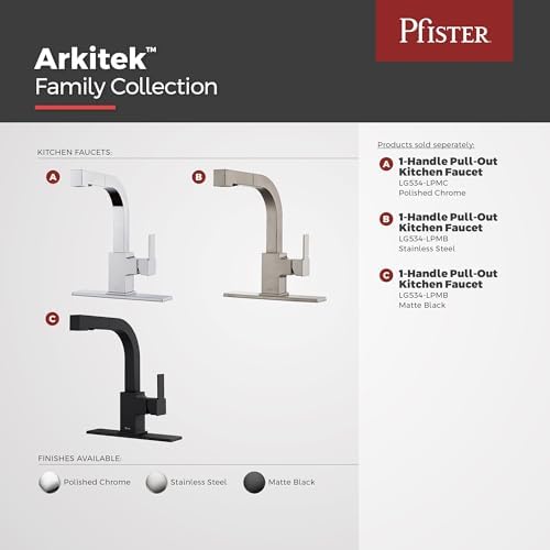 Pfister LG534LPMS Arkitek Pull-Out Kitchen Faucet