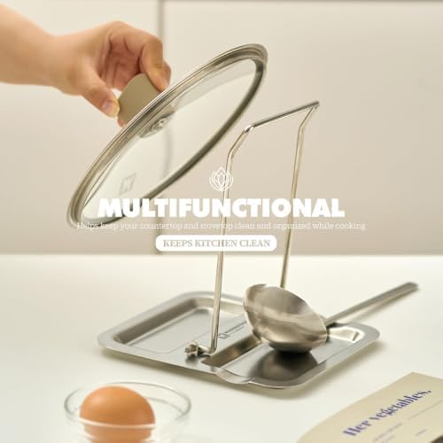 WAGENSTEIGER Foldable Stainless Steel Pot Lid Rest, Ladle Holder