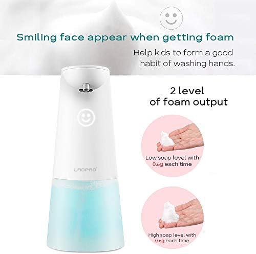 LAOPAO Automatic Hands Free Foaming Soap Dispenser, 240ml Countertop