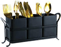 NelyBet Flatware Caddy Organizer, Black