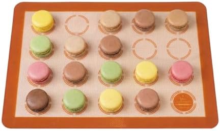 Mrs. Anderson’s Baking Macaron Mat, Oven Safe Silicone Reusable Baking