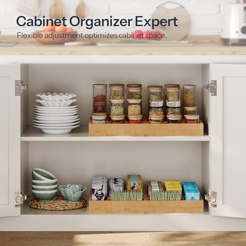 HOOBRO Large Silverware Organizer Kitchen Drawer Organizer, Magnetic