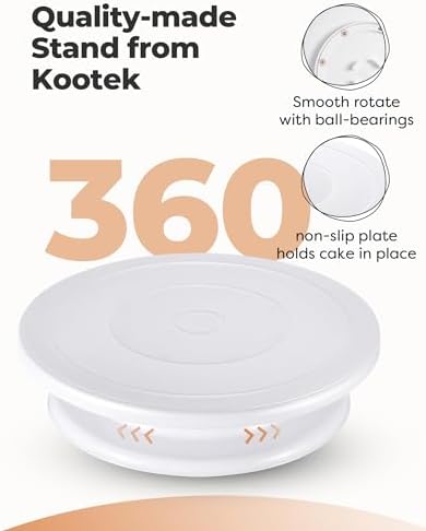 Kootek Cake Decorating Kit with Turntable