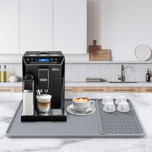 Silicone Coffee Mat, 24'' x 16'', Detachable Dish Drying Mat