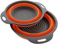qiuqiu 1pc Collapsible Collapsible Silicone Colander Fruit Vegetable