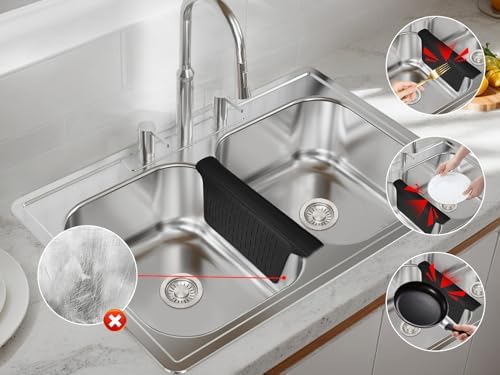 Sink Saddle Kitchen Sink Mat, Silicone