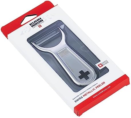 Kuhn Rikon Swiss Metal Peeler 4”, Stainless Steel