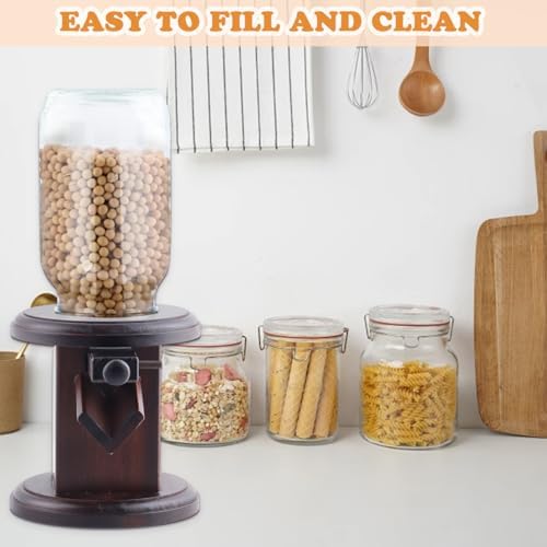 Wooden Candy Dispenser, M&M Dispenser, Cereal Dispenser Countertop