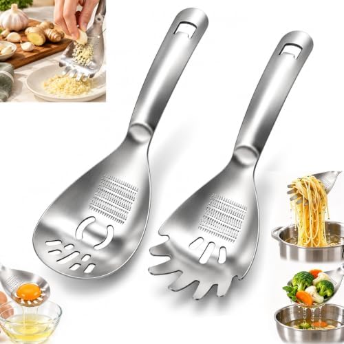 5-in-1 Stainless Steel Cooking Spoon, Multifunctional Kitchen Utensil