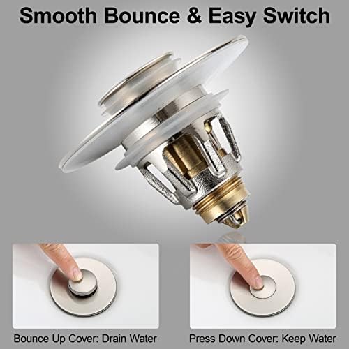 Universal Bathroom Sink Stopper - Bounce Wash Basin Drain Filter