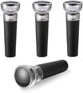 Wine Stoppers for Wine Bottles, 4Pcs Vacuum Wine Stopper, Reusable